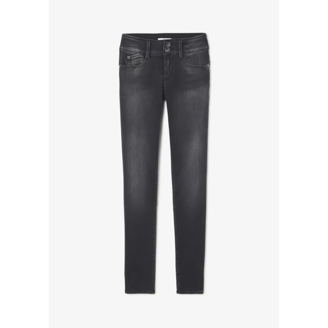 Jeans push-up slim ULTRA PULP, longueur 34 noir Lily en coton