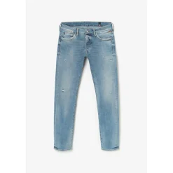 Jeans regular Camby, droit 700/17, longueur 34 bleu en coton