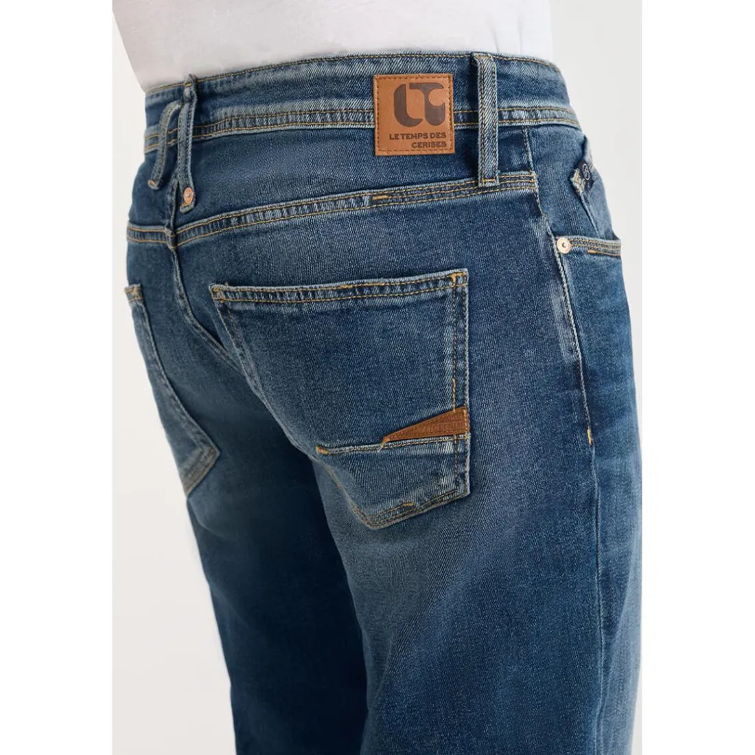 Jeans regular, droit 800/12, longueur 34 bleu Seth