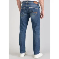 Jeans regular, droit 800/12, longueur 34 bleu en coton Blaine