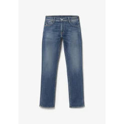 Jeans regular, droit 800/12, longueur 34 bleu en coton Blaine