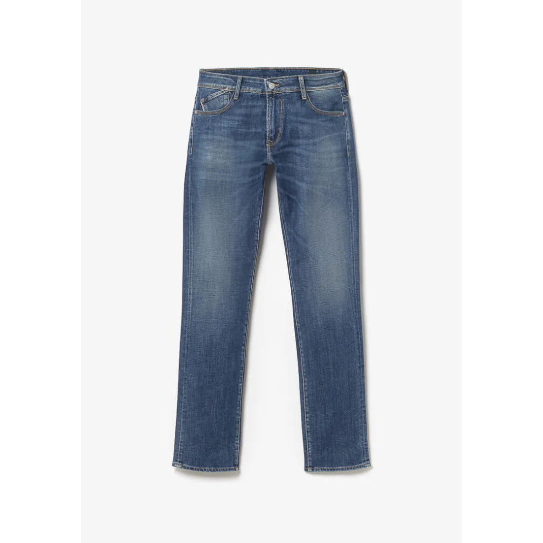 Jeans regular, droit 800/12, longueur 34 bleu en coton Blaine