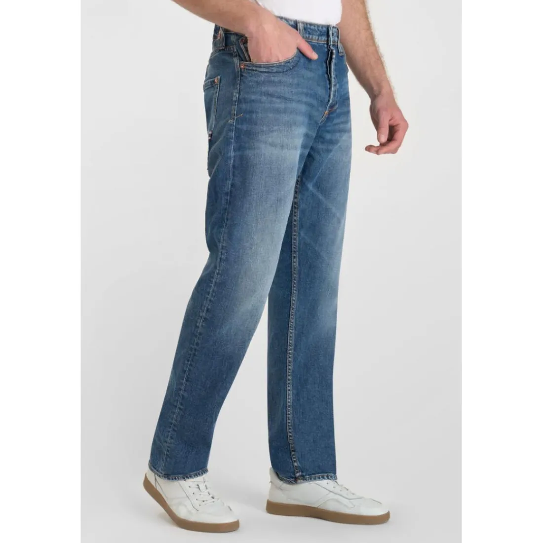 Jeans regular, droit 800/60 loose , longueur 34 bleu Seth
