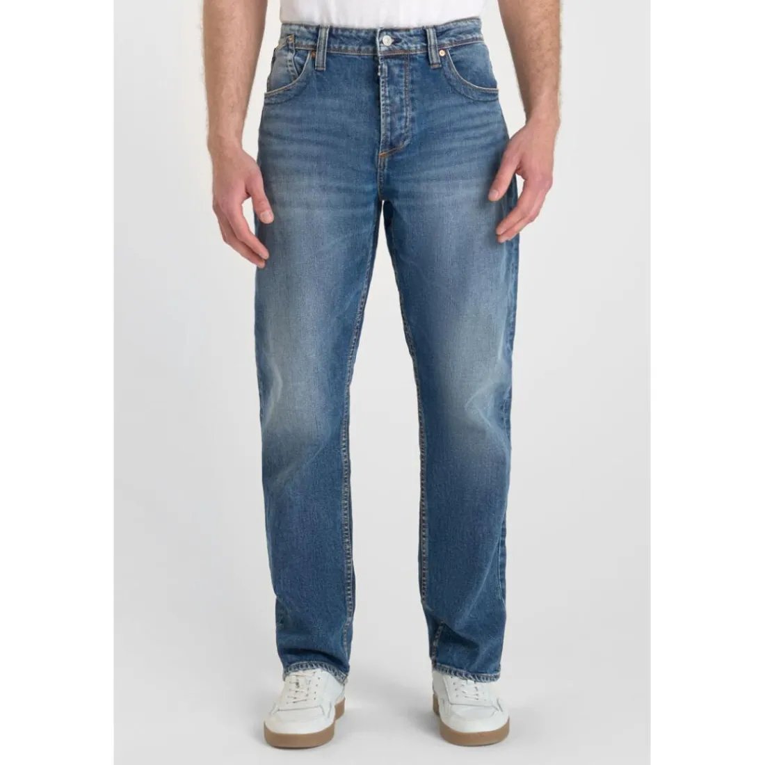 Jeans regular, droit 800/60 loose , longueur 34 bleu Seth