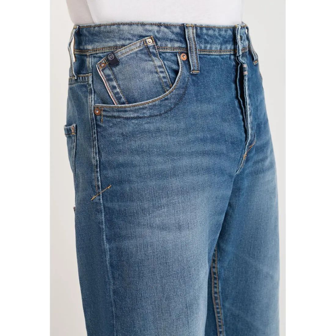 Jeans regular, droit 800/60 loose , longueur 34 bleu Seth