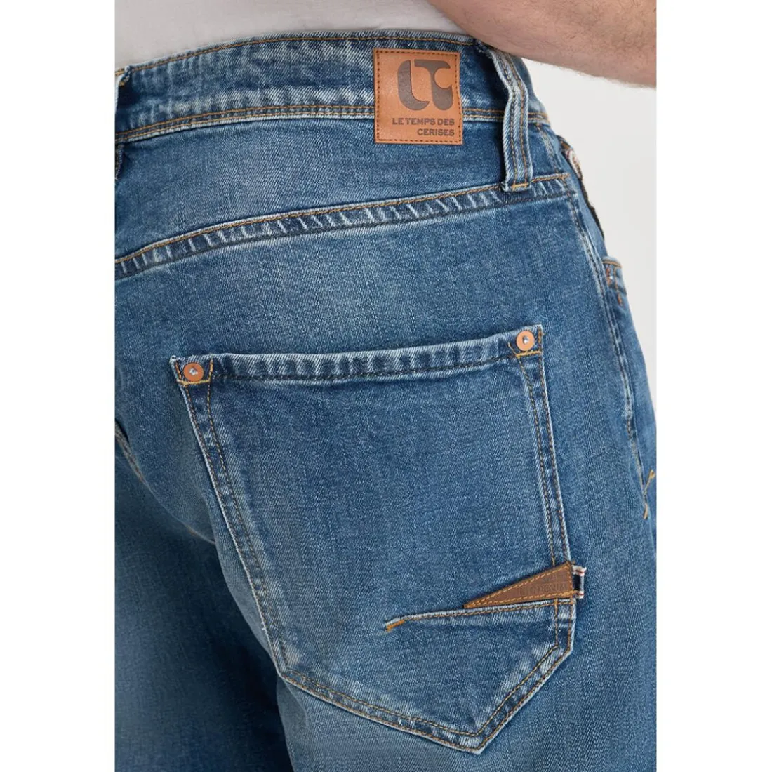 Jeans regular, droit 800/60 loose , longueur 34 bleu Seth