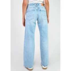 Jeans regular, droit 400/28 regular loose taille haute, longueur 34 bleu Fawn