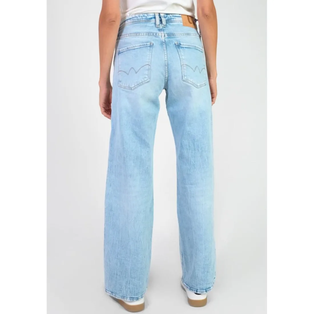 Jeans regular, droit 400/28 regular loose taille haute, longueur 34 bleu Fawn