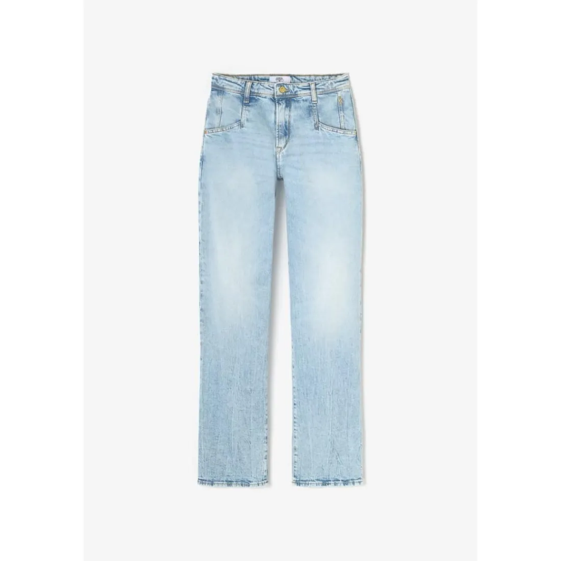 Jeans regular, droit 400/28 regular loose taille haute, longueur 34 bleu Fawn