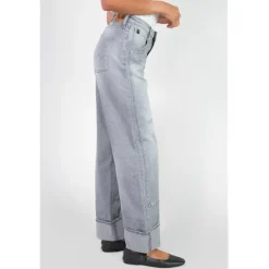 Jeans regular, droit 400/28 regular loose taille haute, longueur 34 gris Skye