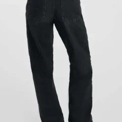 Jeans regular, droit 400/28 wide leg taille haute, longueur 34 noir Nora