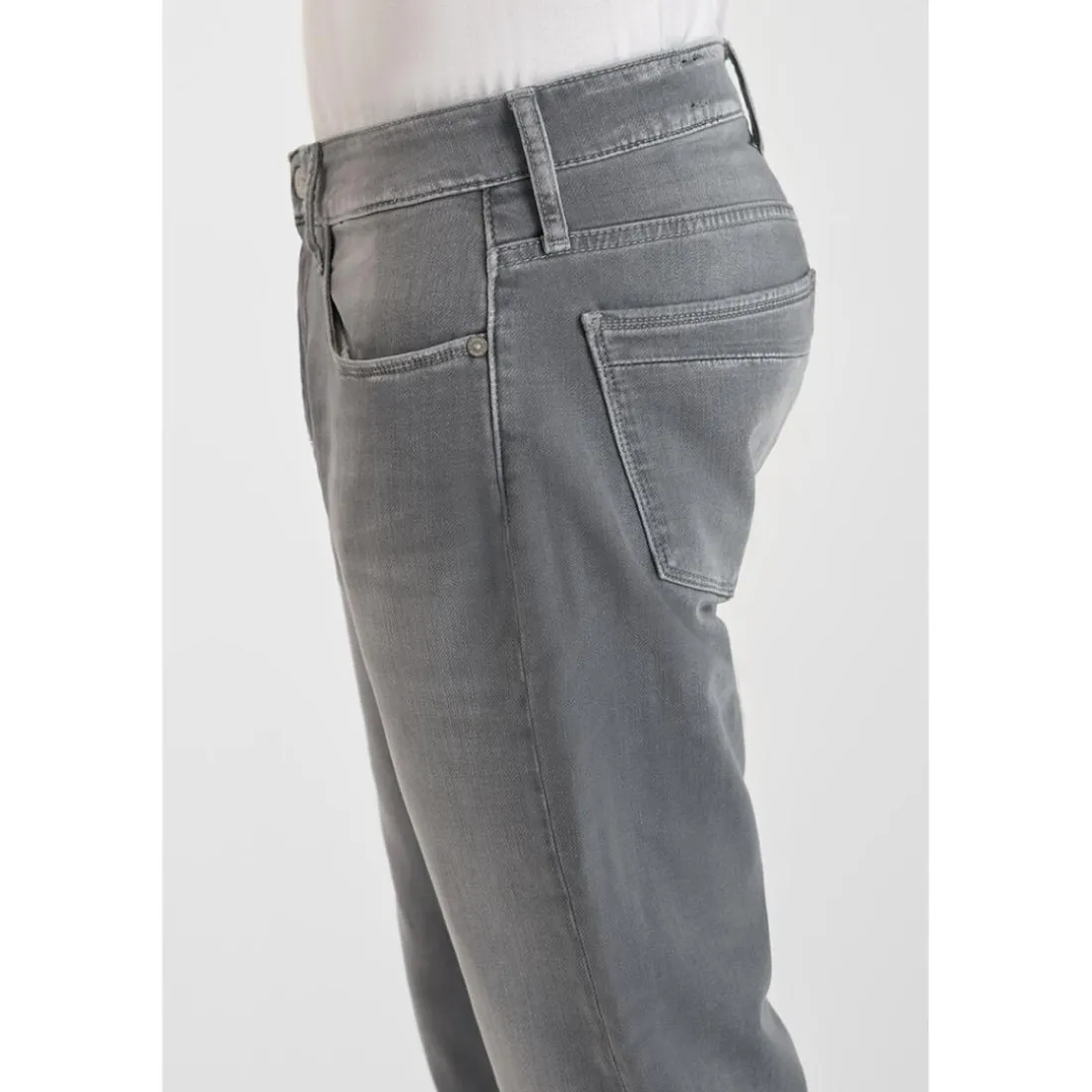 Jeans regular, droit jogg 800/12 regular , longueur 34 gris en coton Matt