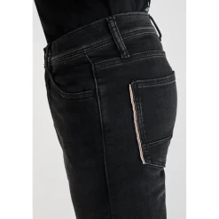 Jeans regular droit, longueur 34 noir Mattia en coton Tom