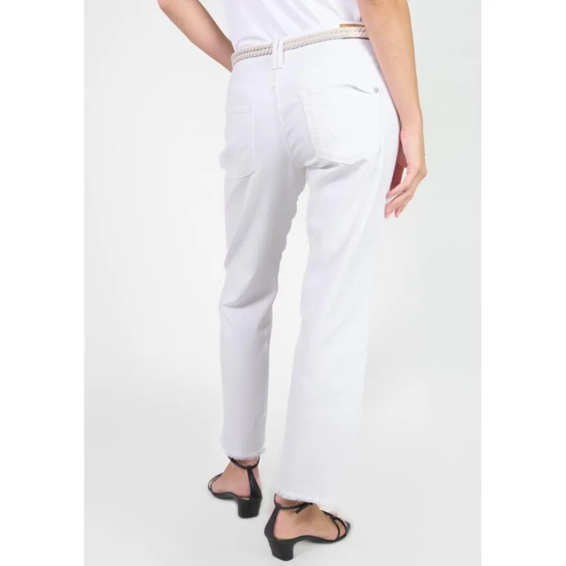 Jeans regular, droit PRISKA, 7/8ème blanc Esme