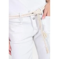 Jeans regular, droit PRISKA, 7/8ème blanc Esme