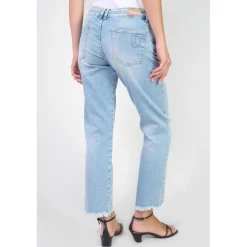 Jeans regular, droit PRISSE, 7/8ème bleu en coton Gwen