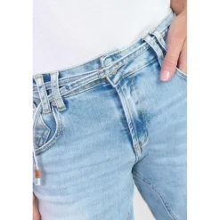 Jeans regular, droit PRISSE, 7/8ème bleu en coton Gwen