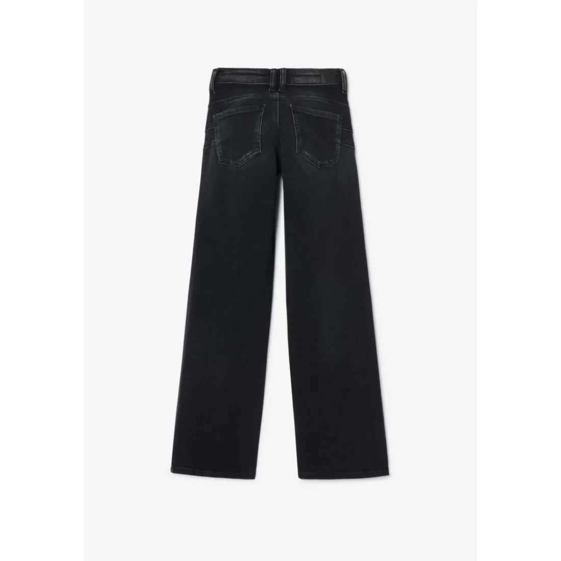 Jeans regular, droit pulp slim taille haute, longueur 34 noir Lina