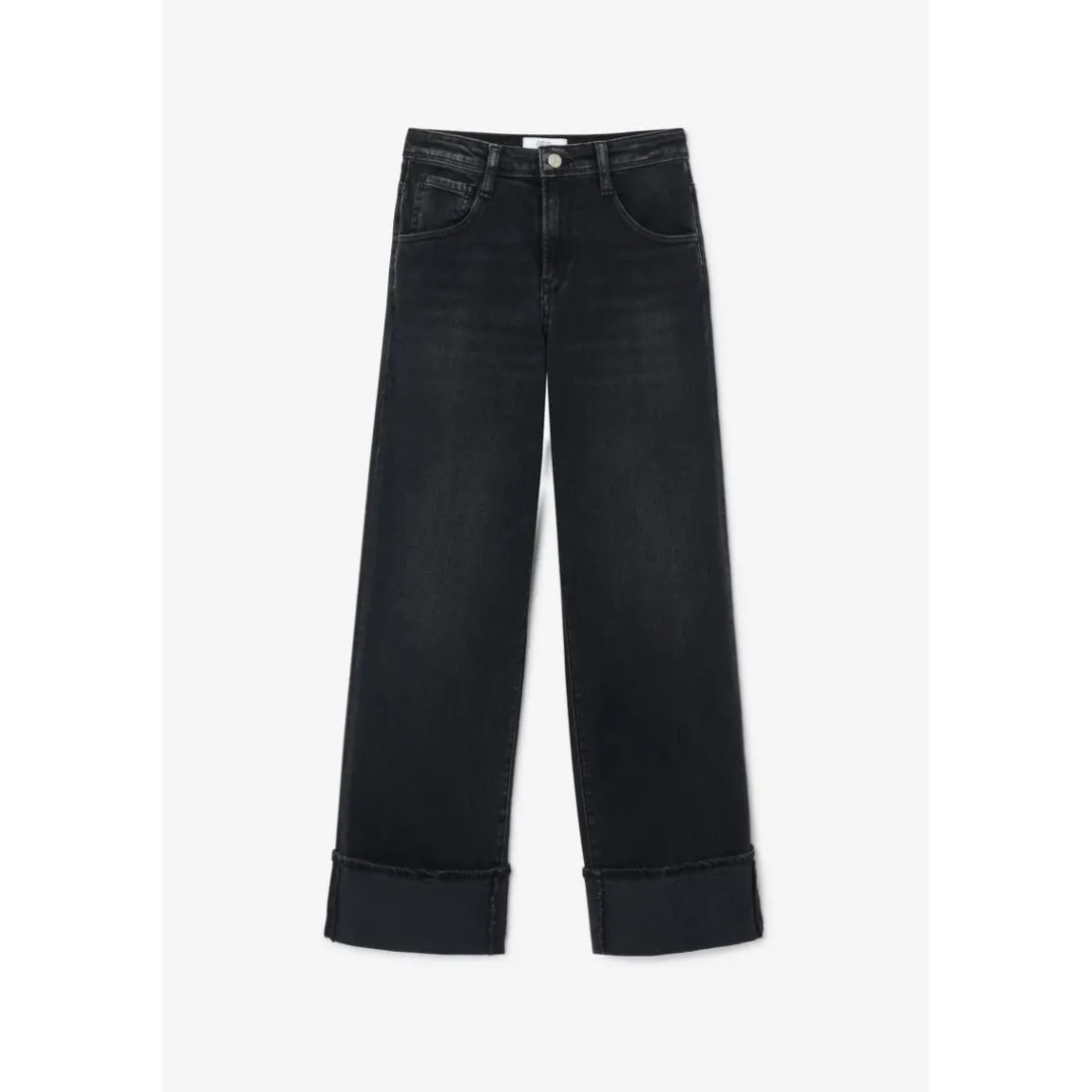Jeans regular, droit REVERS, longueur 34 noir Ines