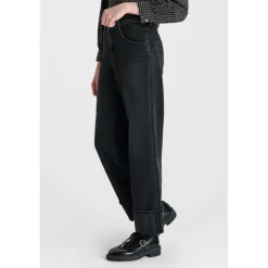 Jeans regular, droit REVERS, longueur 34 noir Ines