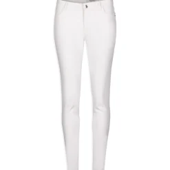 Jeans skinny taille basse blanc cassé