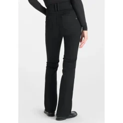Jeans ultra pulp bootcut taille haute noir N°0 en coton Nina