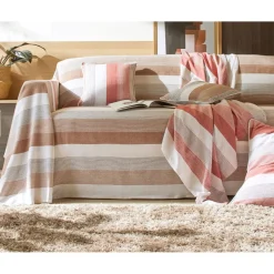 Jeté de canapé ou fauteuil TREPORT - beige