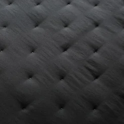 Jeté de lit matelassé CELESTE gris anthracite