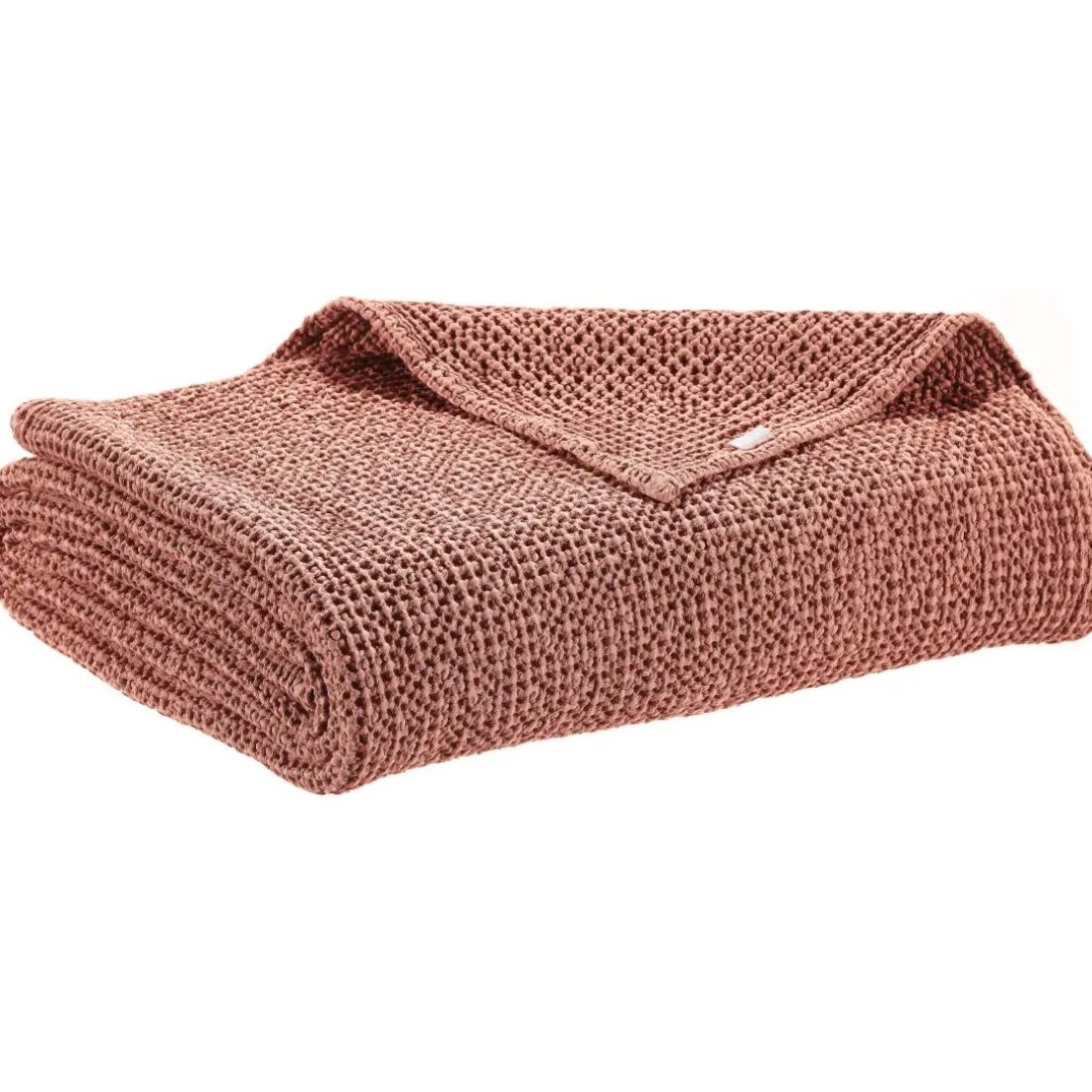 Jeté de lit recyclé Maia Terracotta