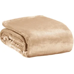 Jeté de lit recyclé Théo Naturel 230 x 250