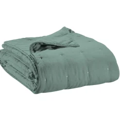Jeté de lit Zeff Vert de gris 240 x 260