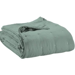 Jeté de lit Zeff Vert de gris 180 x 260