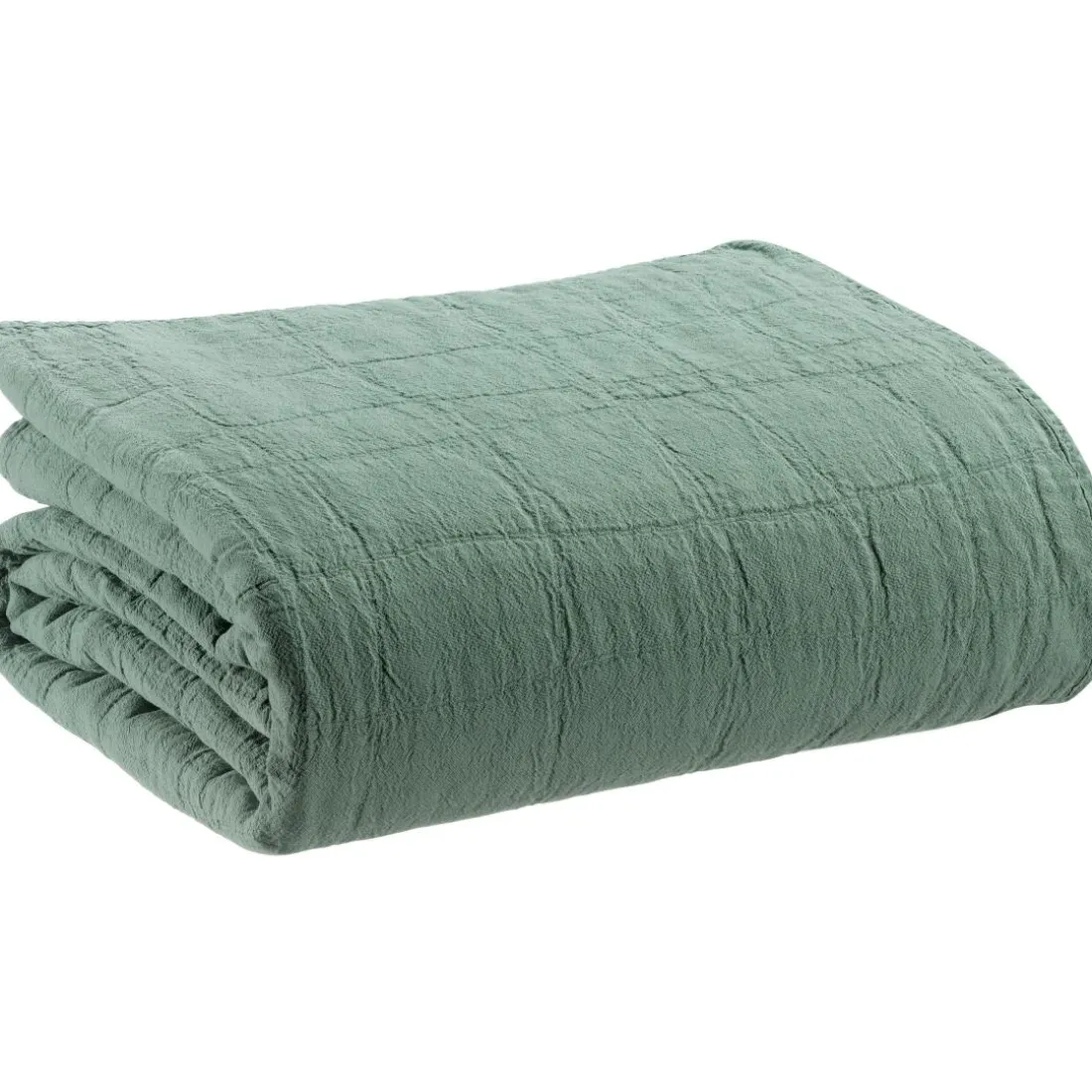 Jeté recyclé Titou Vert de gris