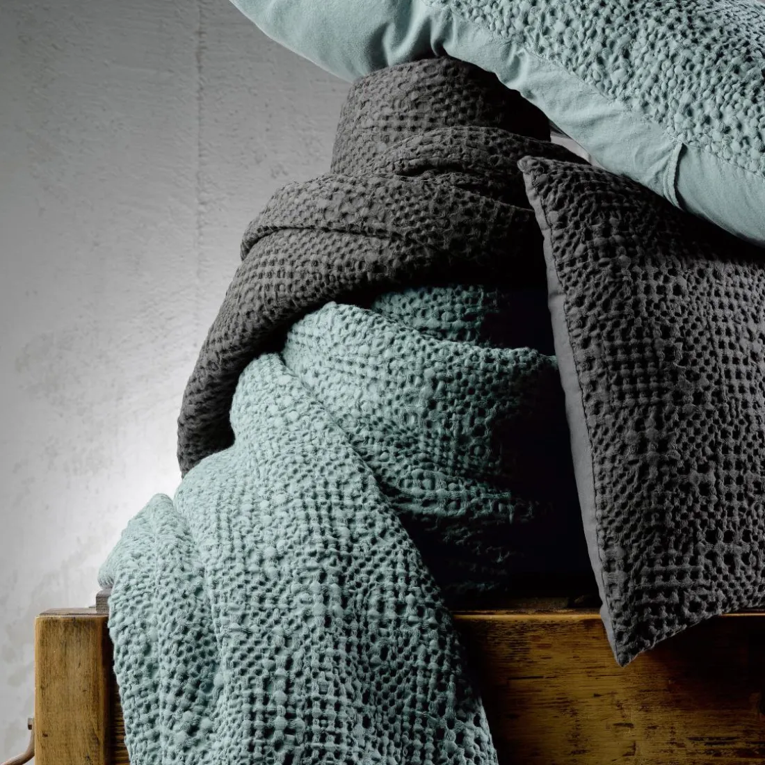 Jeté Tana Vert de gris