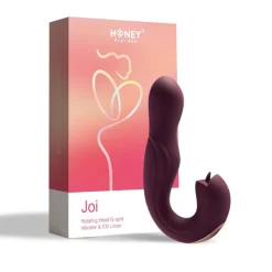 Joi - Vibromasseur tête rotative et stimulateur clitoridien - violet