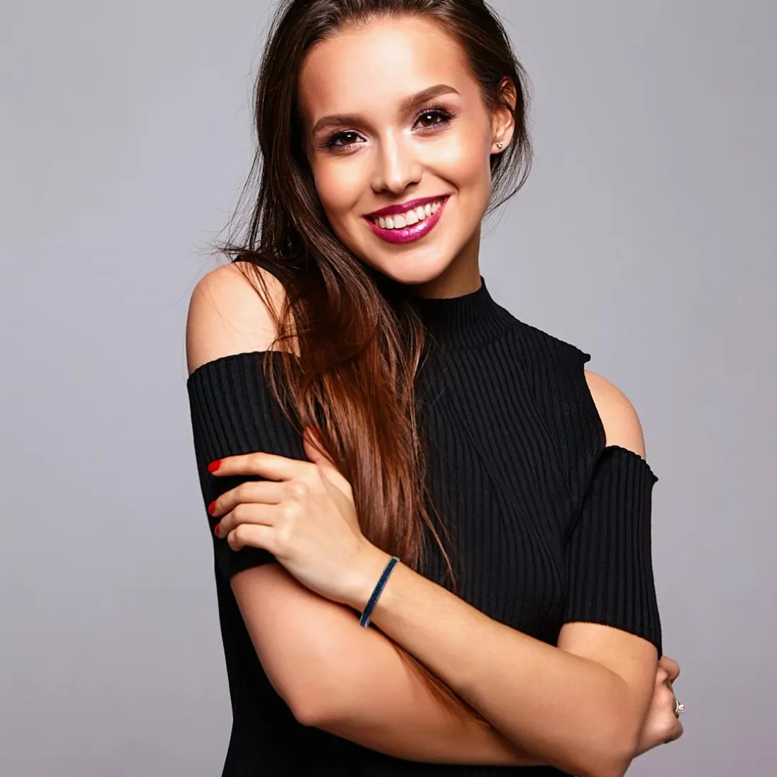 Jonc Femme So Charm - B4337-ARGENT-SAPPHIRE - Bracelet Mode Argenté