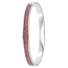 Jonc Femme So Charm - B4337-ARGENT-ROUGE - Bracelet Mode Argenté