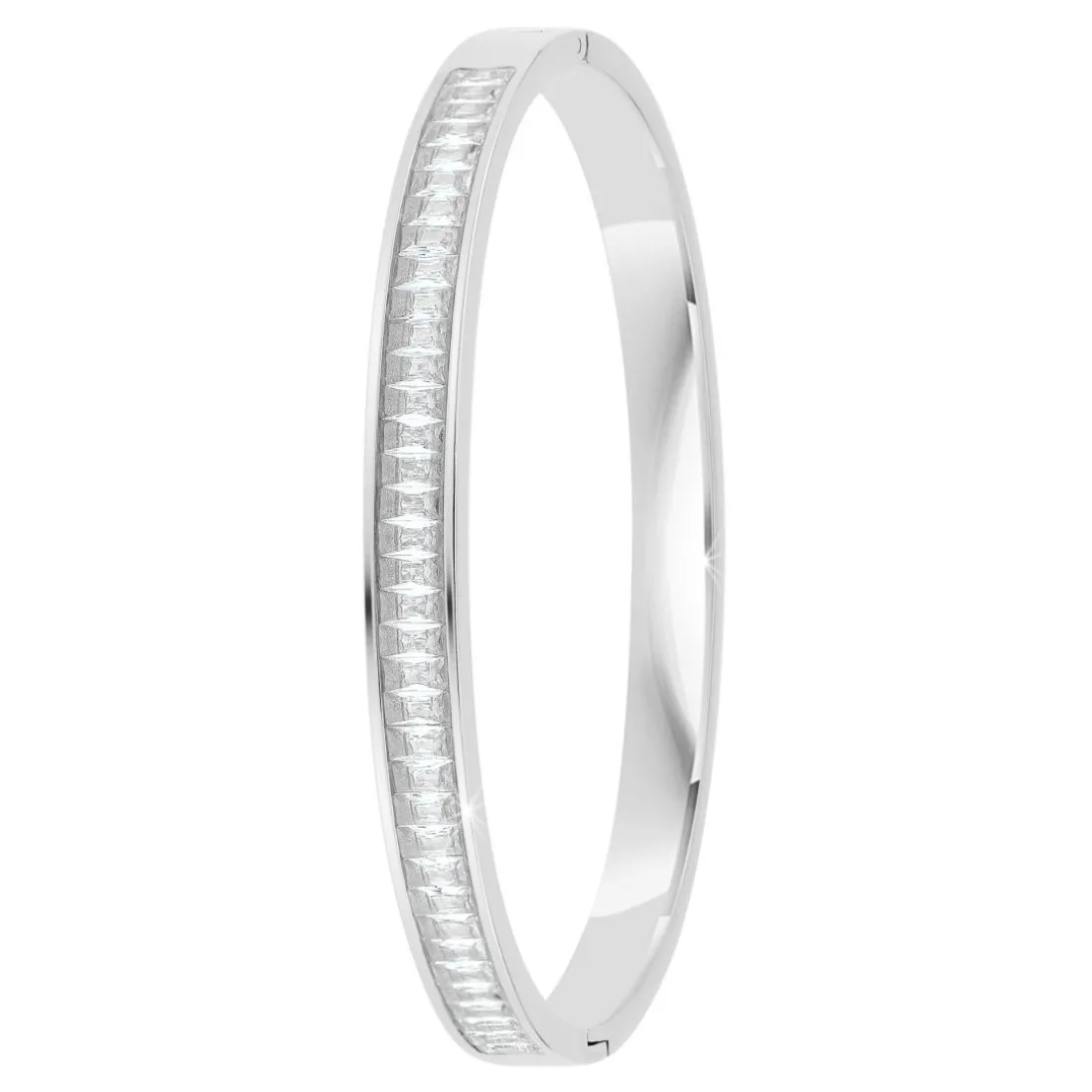 Jonc Femme So Charm - B4337-ARGENT-BLANC - Bracelet Mode Argenté