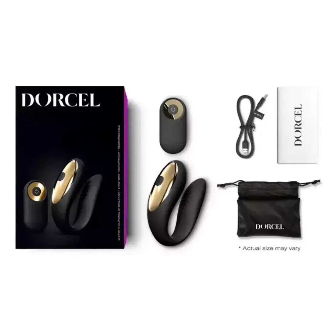 Jouet pour couple vibrant PERFECT LOVER - Noir Dorcel