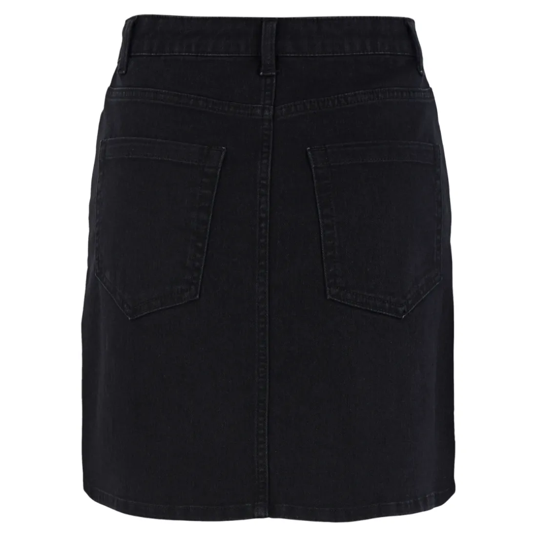 Jupe courte en coton Peggy noir Lucie