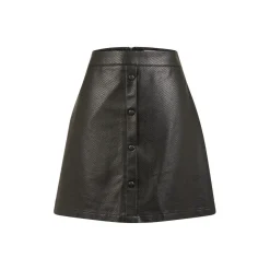 Jupe courte femme en simili noir