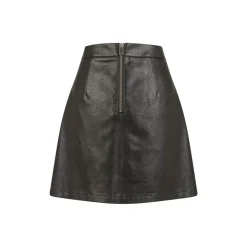 Jupe courte femme en simili noir