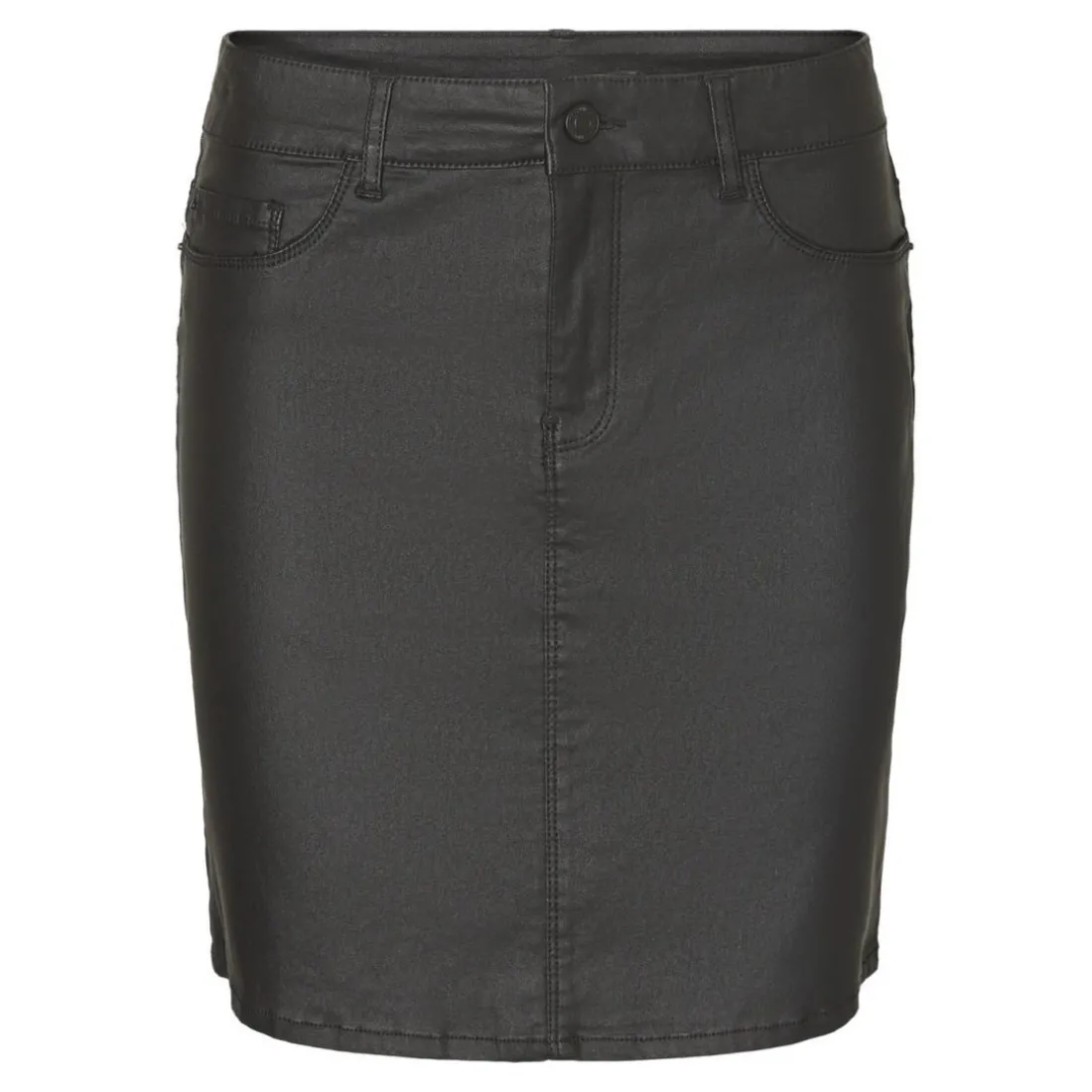 Jupe courte Taille moyenne noir en viscose