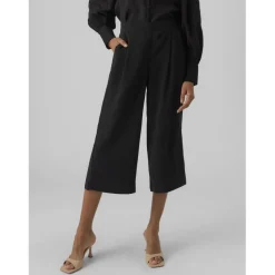 Jupe culotte taille moyenne noir Yas