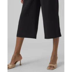 Jupe culotte taille moyenne noir Yas