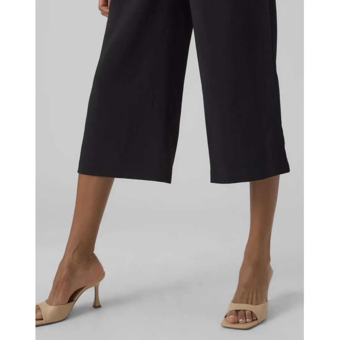 Jupe culotte taille moyenne noir Yas