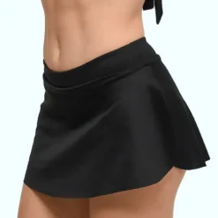 Jupe de bain - Maillot Menstruel - Anti fuite - Flux Moyen - Aria noir en nylon
