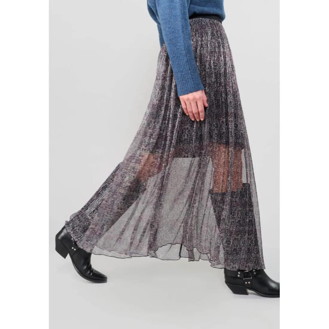 Jupe droite AMOUS multicolore Vera
