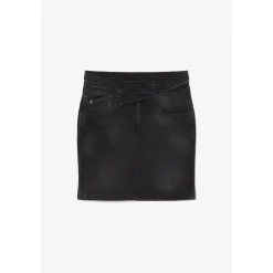 Jupe droite en jeans CALLAS noir
