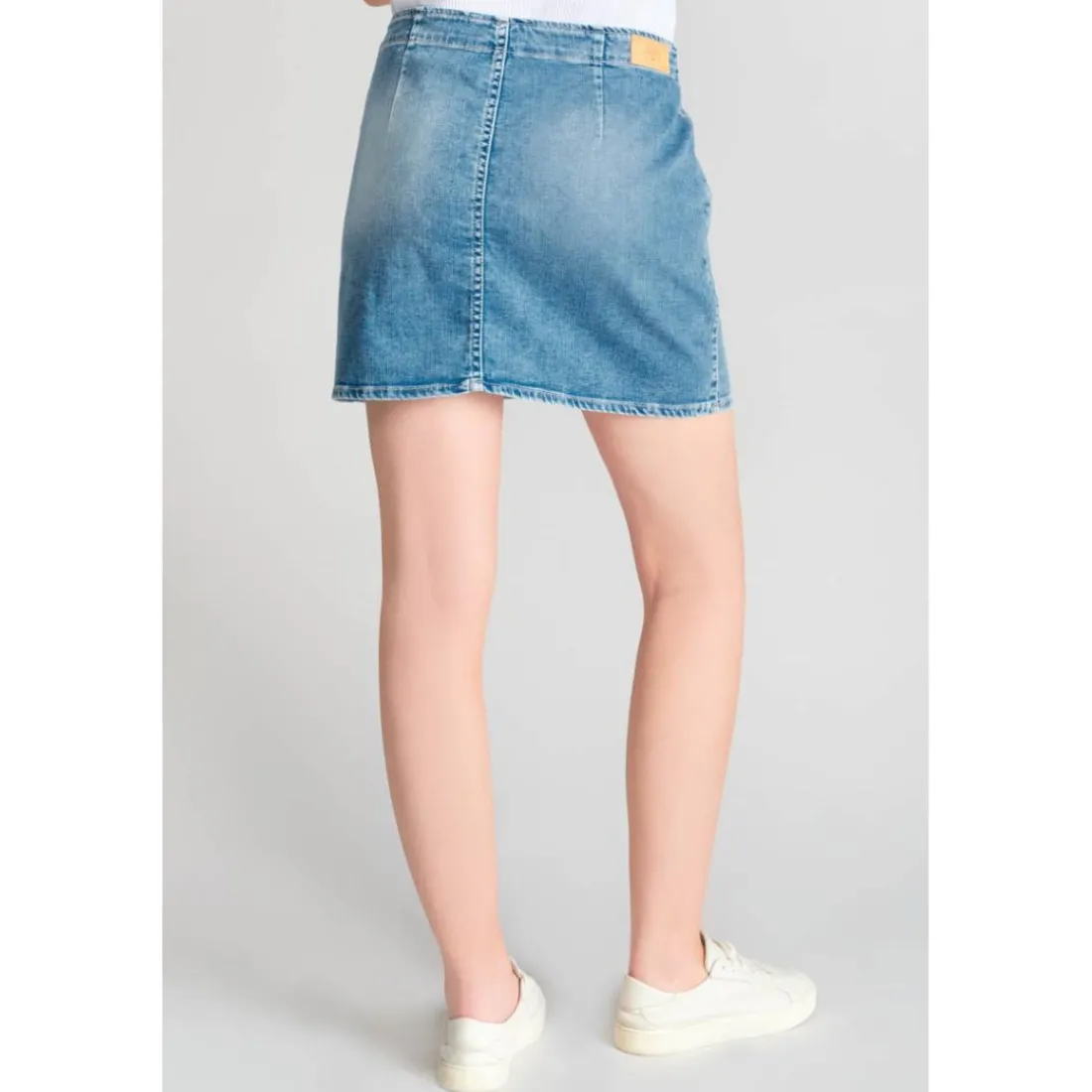 Jupe droite en jeans CALZAN bleu